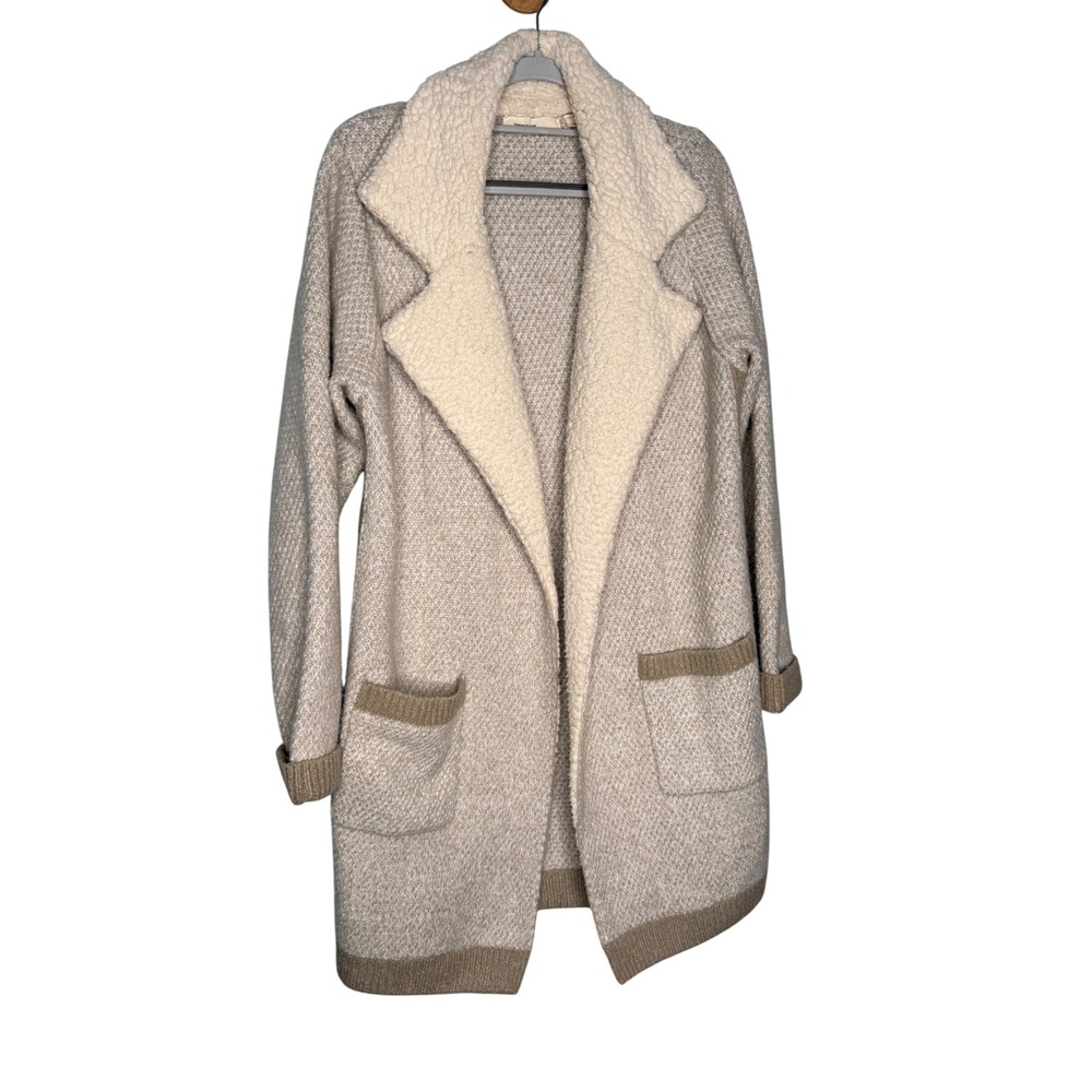 Sleeping on Snow Anthropologie acrylic open front fuzzy cardigan long comfort